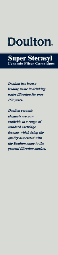 Doulton Super Sterasyl Cartridges